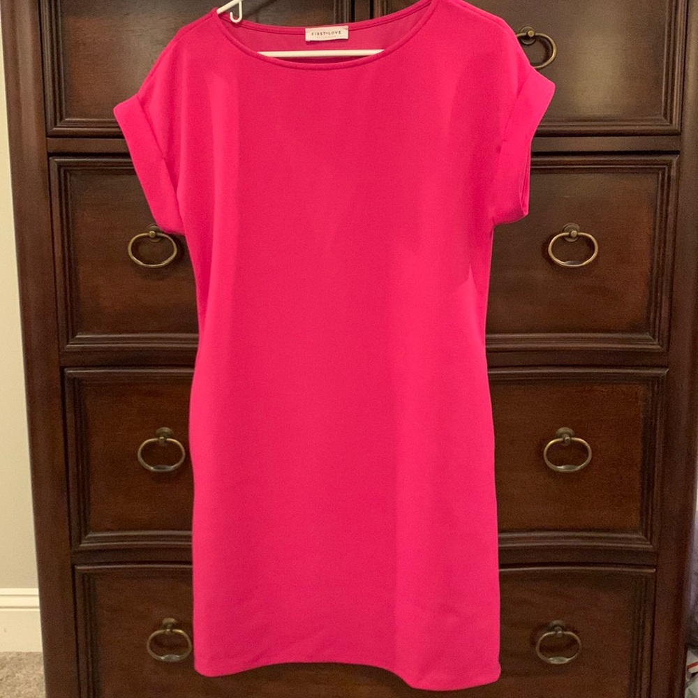 Super comfy hot pink dress